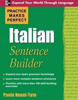 Practice makes perfect Italian sentence builder